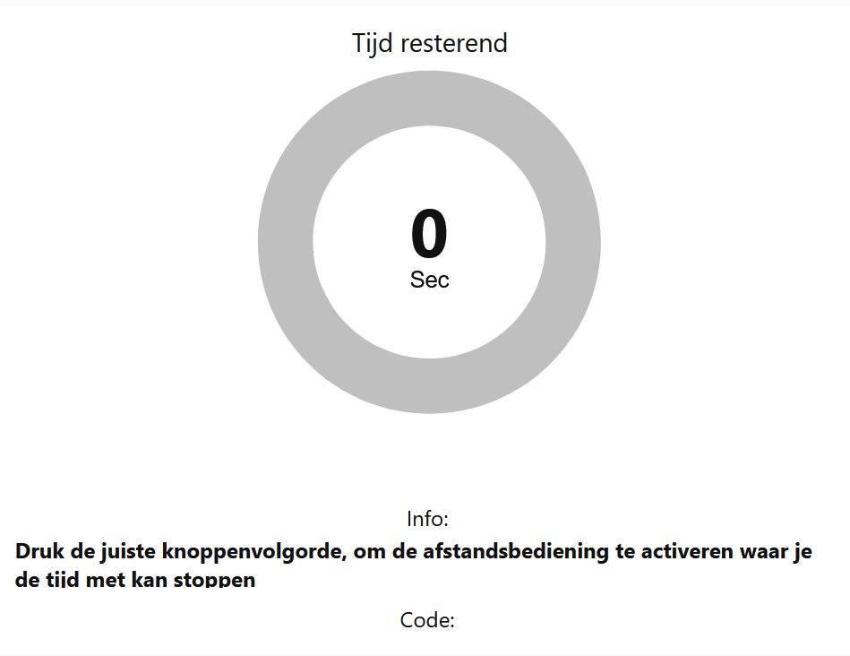 Afbeelding van Het dashboard voor de spelers van het spel